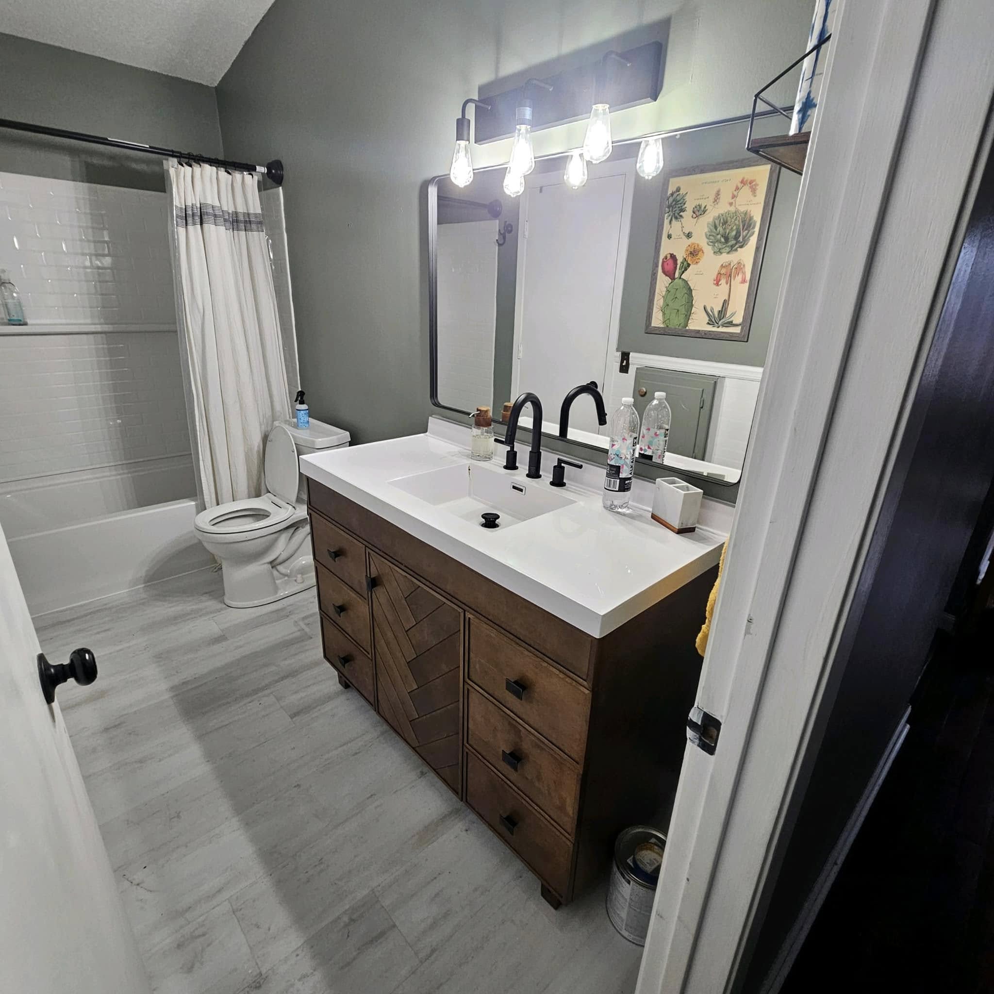 Bathroom remodel by Eisenman Services