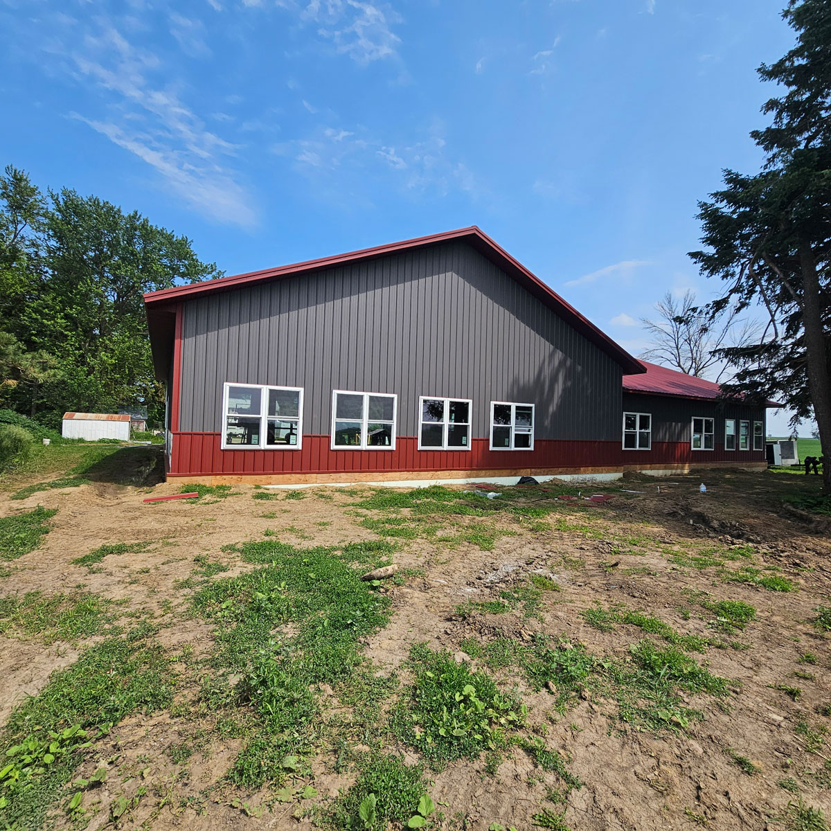 Completed garage build