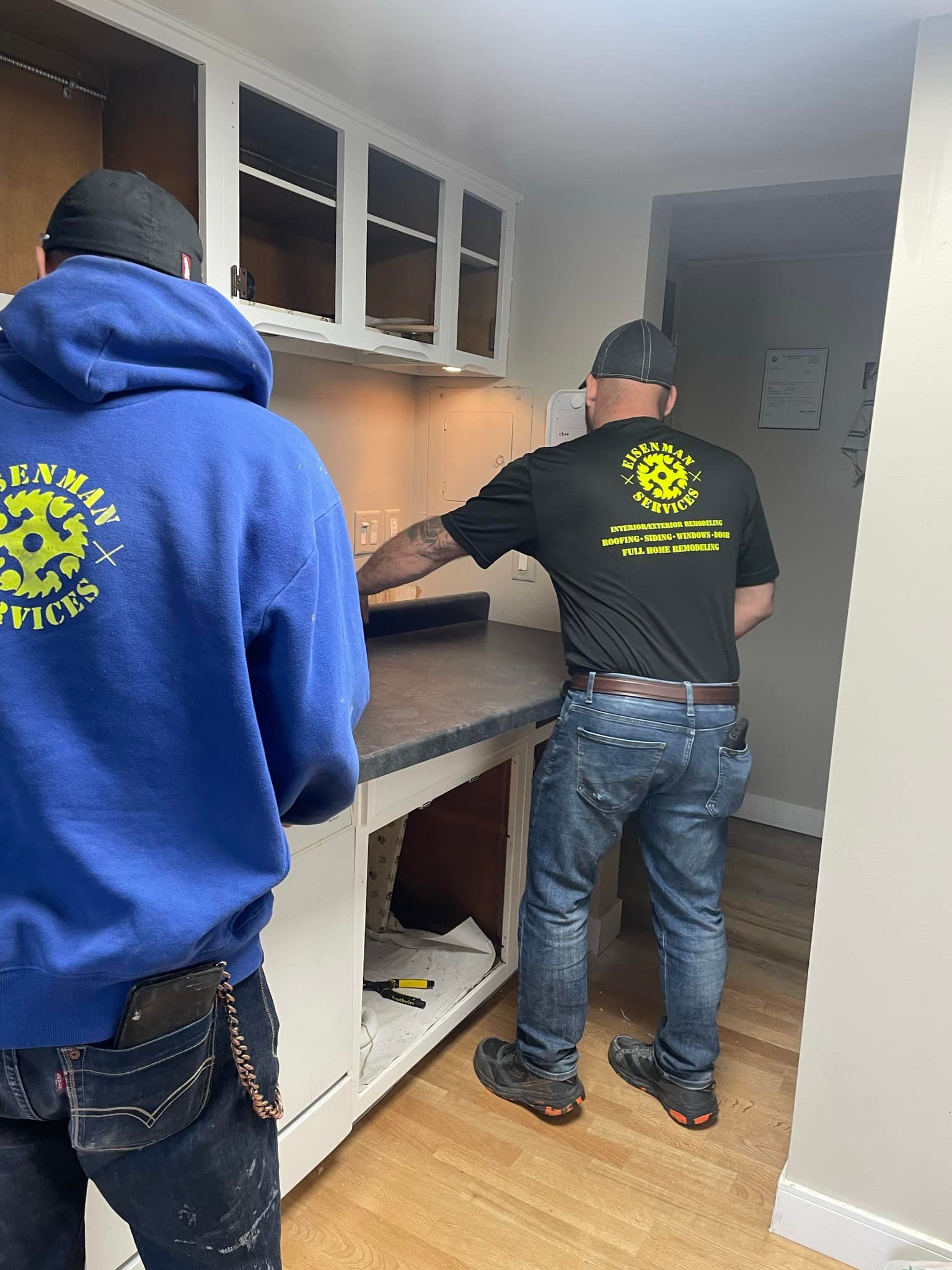 Eisenman Services team members on site